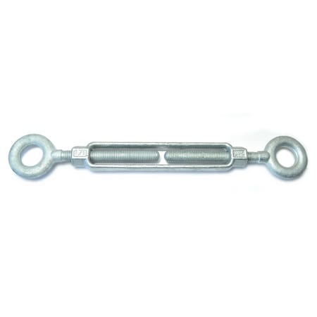 Midwest Fastener 1/2" x 6" Galvanized Steel Eye-Eye Turnbuckle 54623